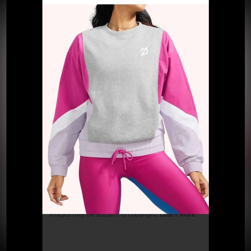 Peloton Chic Fabric Mix Pullover